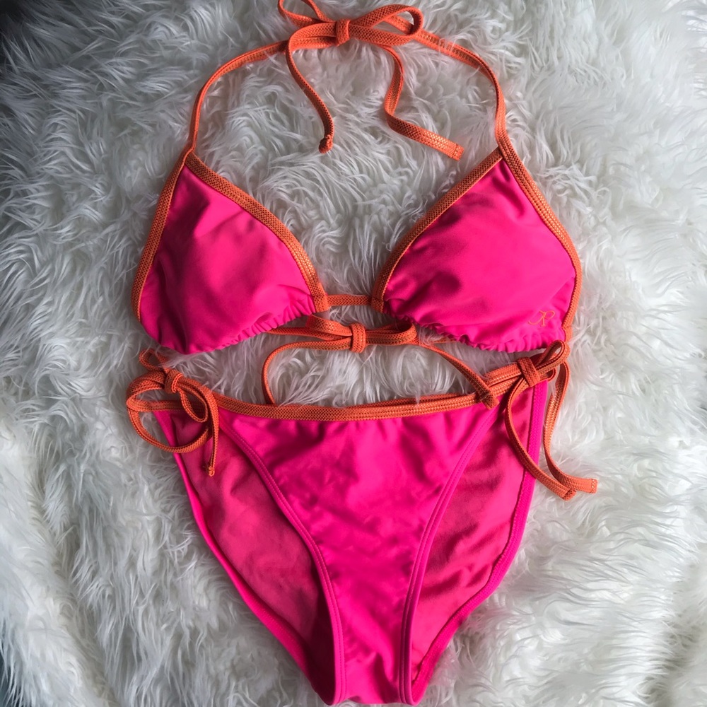 Pink and Orange Bikini